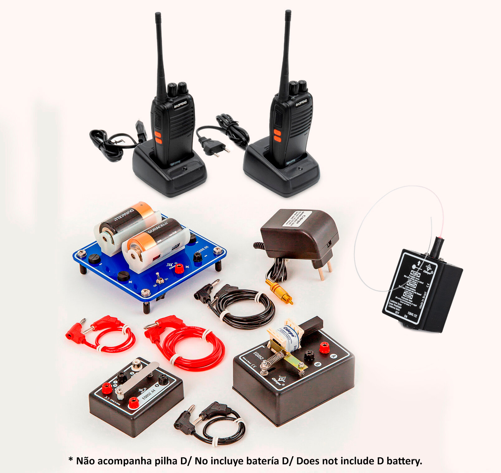 Conjunto para estudo de telecomunicações