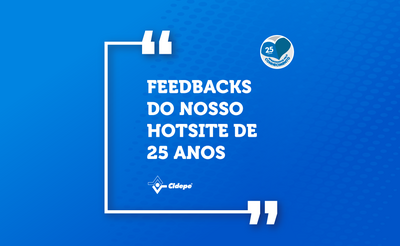 Feedbacks hotsite 25 anos